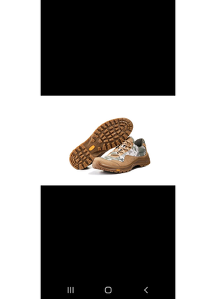 Тактичні коричневі кросівки піксель на протееторній підошві3 фото