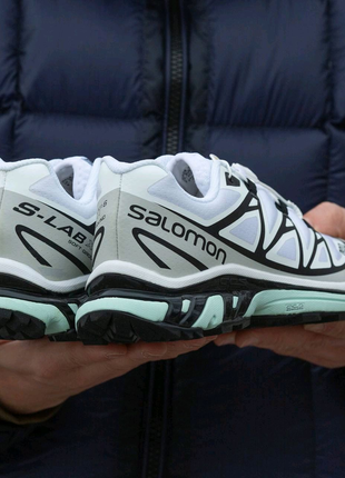 Кросівки salomon xt-6 adv white black blue6 фото