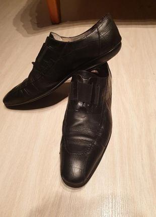 Шкіряні туфлі •caccin• (46 розмір, італія)