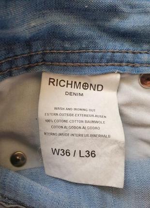 Джинси richmond denim (w36 р. сша, 52 р. україна)3 фото