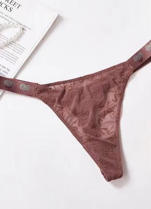 Трусики victoria's secret зі стразами xl