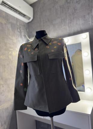 Блуза жакет рубашка rinascimento хаки