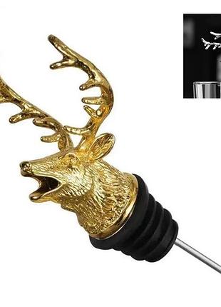 Металлический барный гейзер пробка голова оленя для бутылки олень