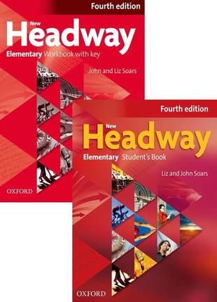 New headway fourth edition elementary student's book + workbook