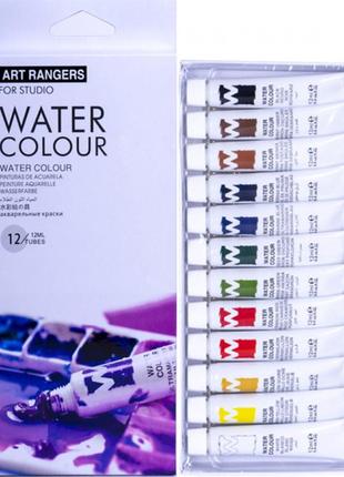 Набор красок акварельных  "art ranger" 12 цветов "water" ew1212-3 12мл от egorka