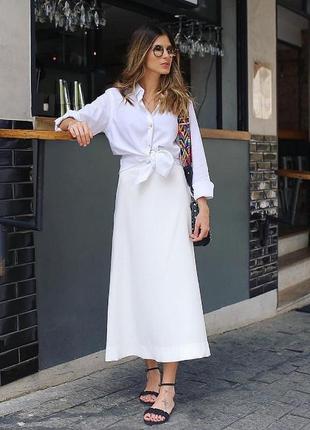 Легкая белая юбка