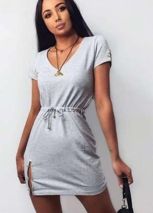 Платье футболка с разрезами и кулиской van gils украина
