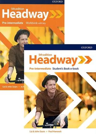 New headway 5th edition pre- intermediate student's book + workbook