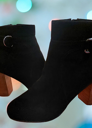 💖💖💖красивые женские черные демисезонные ботинки, ботильоны, полусапожки 41 р. papaya💖💖💖