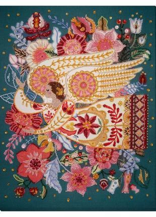 Набор для вышивки бисером "крылья вдохновения" ab-879 38,5х30 см от egorka