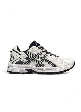 Женские кроссовки белые с чернымasics gel - kahana 8
white black