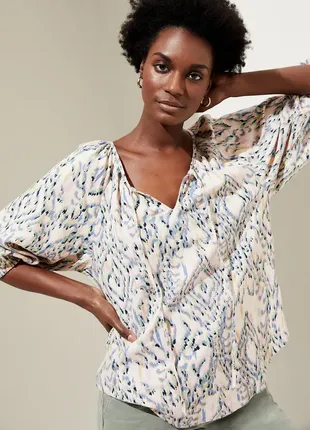 Неймовірна шикарна блуза стильна лляна льон marks m  & s