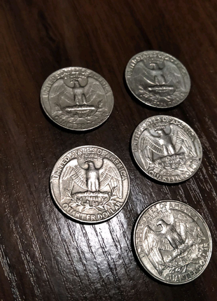Quarter liberty dollar 1966,1972,1977,1989,1995.2000,2003,2004,05