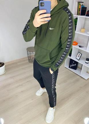 Весенний мужской спортивный костюм nike с ломпастом худи + штаны