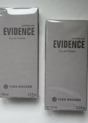 Туалетная вода comme une evidence homme 100 ml ив роше