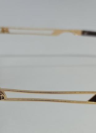 Maybach окуляри чоловічі сонцезахисні коричневі з золотом градієнт5 фото
