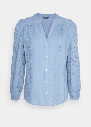 Невероятная шикарная блуза рубашка marks m &amp; s выбитая прошва ришелье стильная офисная