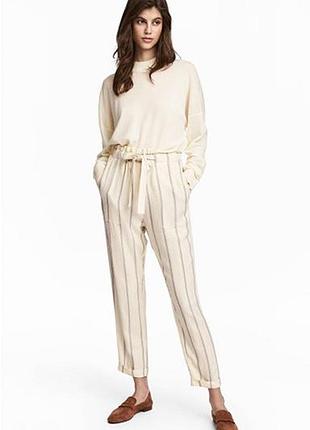 Брюки в полоску h&m