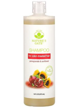 Шампунь для нормальної шкіри nature's gate, pomegranate & sunflow