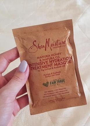 Sheamoisture, маска для інтенсивного зволоження волосся з медом