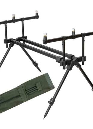 Род під для 3 вудлищ cz focus rod pod