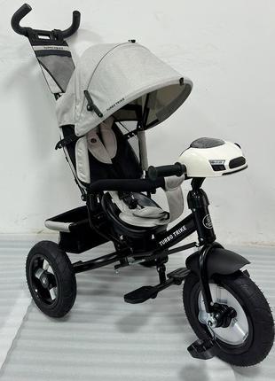 Дитячий триколісний велосипед з ручкою turbotrike mt 1006-116 фото