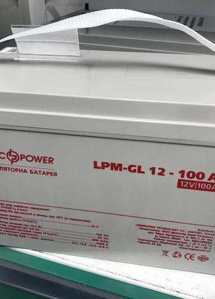 Акумулятор гелевий lpm-gel 12v - 100 ah, для дбж\човнів\1200цыкл