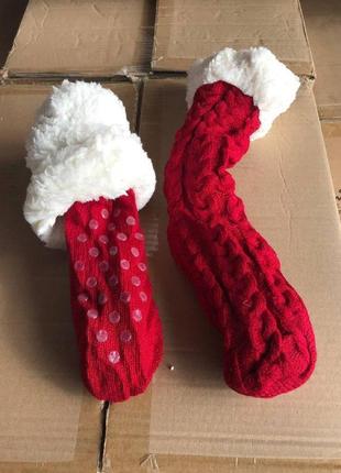 Плюшеві шкарпетки-тапочки huggle slipper socks, теплі шкарпетки
