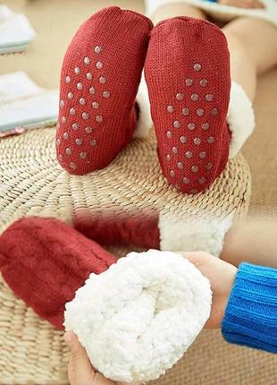 Плюшеві шкарпетки-тапочки huggle slipper socks, теплі шкарпетки2 фото