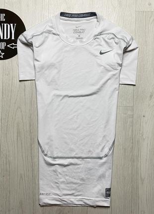 Чоловіча термо футболка nike pro combat dri-fit, розмір l