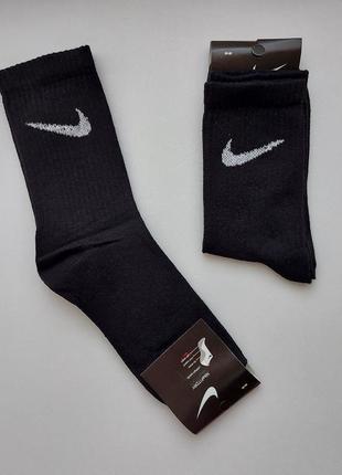 Підліткові високі спортивні  демісезонні ,літні шкарпетки теніс"nike" 36-40р.чорні.2 фото