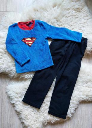 💛🩵🧡 суперська флісова піжама superman