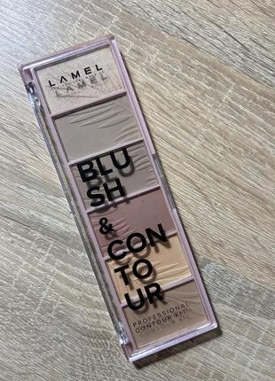 Lamel blush &amp; contour контурная палетка румян, 16 гр