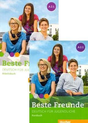 Beste freunde a2.1 kursbuch + arbeitsbuch. підручник та зошит