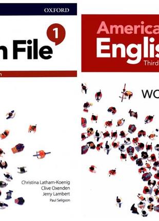 American english file third edition 1 student's book + workbook. навчальний і робочий зошит