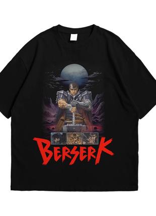 Футболка с принтом berserk - черный мечник 2 xl черный