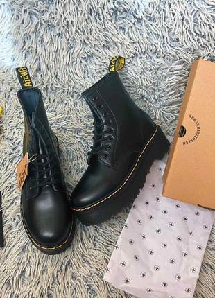 Dr. martens jadon — black. осінні черевики мартенс. мартенси3 фото