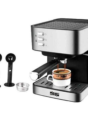Кофемашина с капучинатором dsp espresso coffee ka 3091 полуавтоматическая