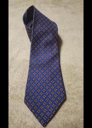 Розкішна шовкова краватка від hermes paris1 фото
