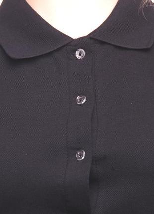 Bono женская футболка поло черный 400101 (с манжетом)5 фото