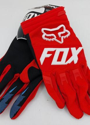 Рукавички мото/ вело/ ендуро fox dirtpaw race glove flo червоні l