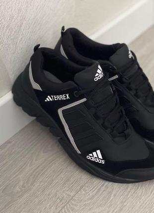 Чоловічі шкіряні кросівки adidas terrex5 фото