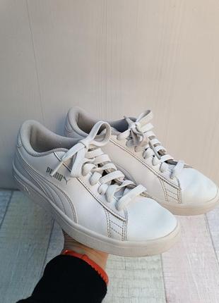 Кроссовки кожаные puma размер u9 3 (35-35,5) стелька 23 см на 22-22,5