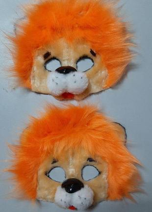 Новорічна маска карнавальна, лев2 фото