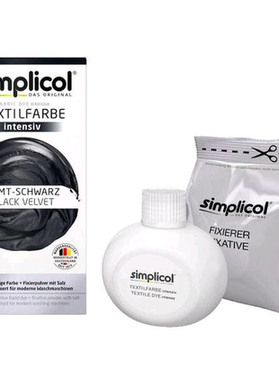 Фарба simplicol для зміни кольору 150мл+400г закріплювач, чорна