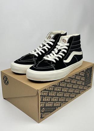 Кеди vans sk8-hi vr3 оригінал чоловічі чорні взуття кросівки vn005un1kp1