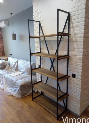 Соковитий стелаж лофт! масив ясена. 1000*2100*350. в наявності 1ш