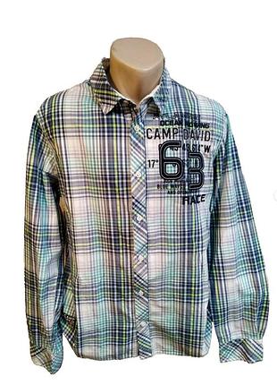 Camp david чоловіча сорочка розмір m у клітинку
