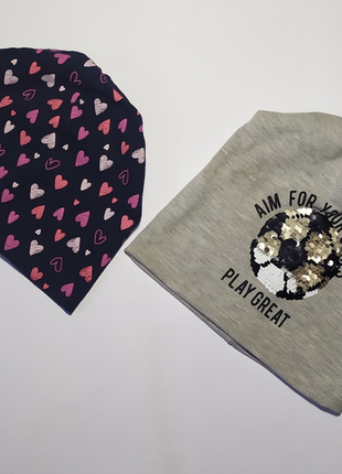 Шапка з м"ячем фірми h&m 4-8років 110-128см шапка  на 2-4 роки 92-98 см