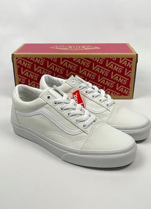 Кеды vans old skool оригинал белые женские обувь кроссовки vn000d3hw001